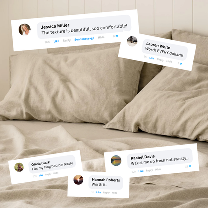 Stone-Washed French Flax Linen Sheet Set