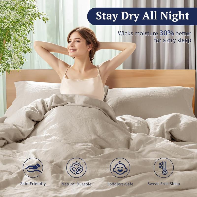 French Flax Linen Duvet Cover Set