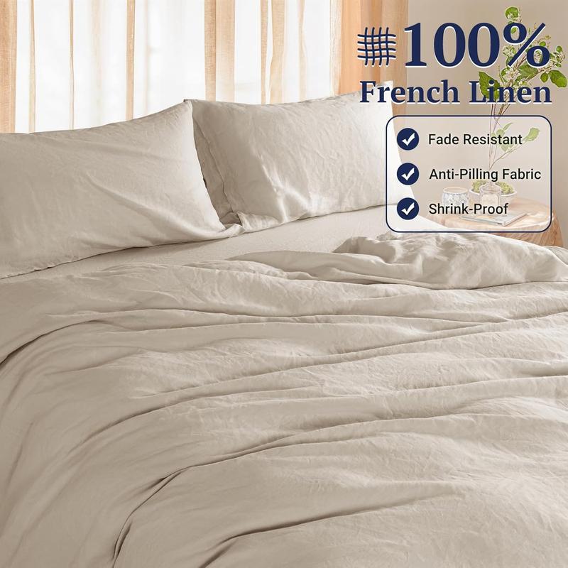 French Flax Linen Duvet Cover Set