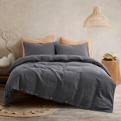 French Flax Linen Duvet Cover Set